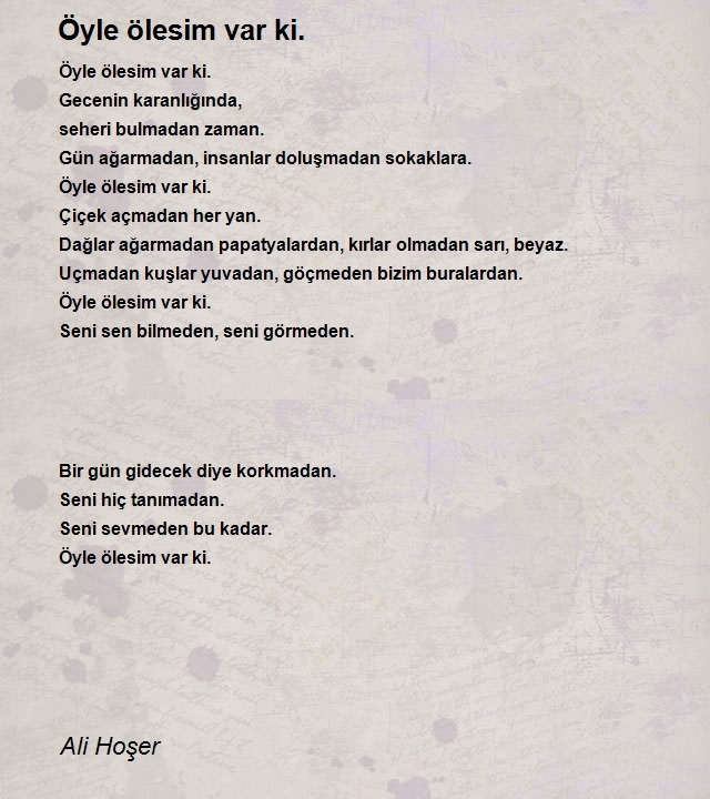 Ali Hoşer