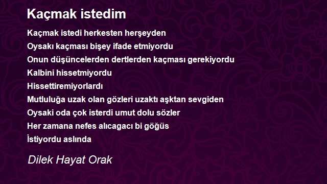 Dilek Hayat Orak