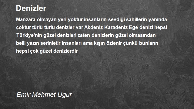 Emir Mehmet Ugur