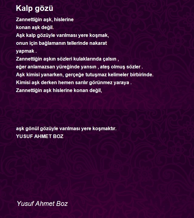 Yusuf Ahmet Boz