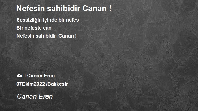 Canan Eren