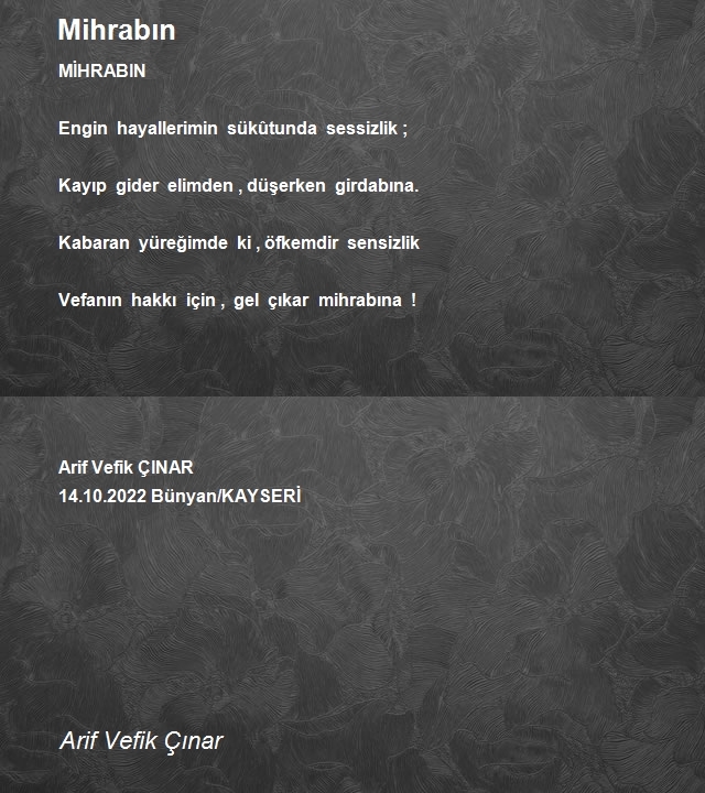 Arif Vefik Çınar