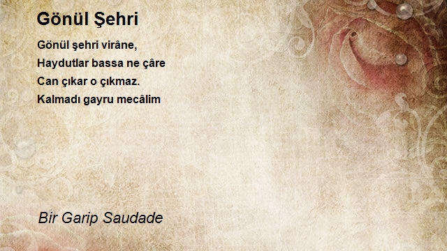 Bir Garip Saudade