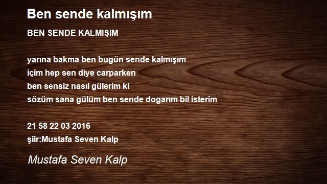 Mustafa Seven Kalp