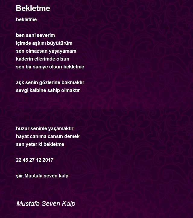 Mustafa Seven Kalp