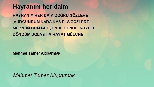 Mehmet Tamer Altıparmak