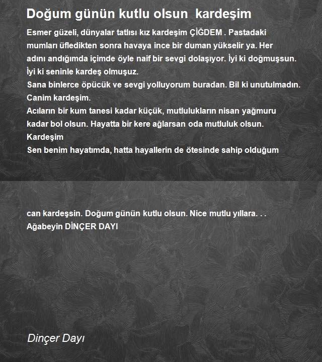 Dinçer Dayı