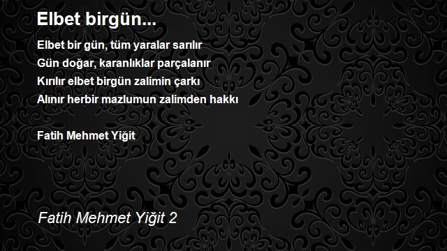 Fatih Mehmet Yiğit 2