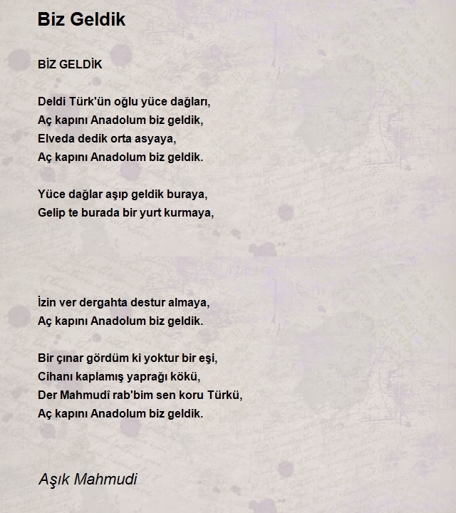 Aşık Mahmudi