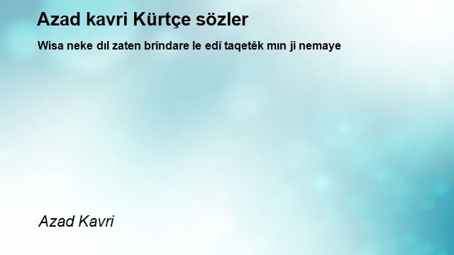 Azad Kavri