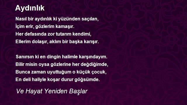 Ve Hayat Yeniden Başlar