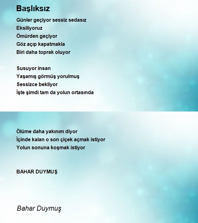 Bahar Duymuş