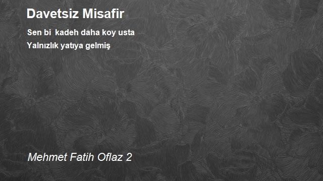 Mehmet Fatih Oflaz 2