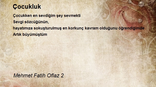 Mehmet Fatih Oflaz 2