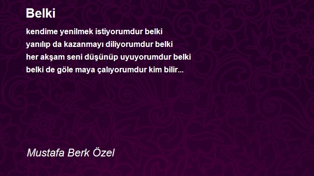 Mustafa Berk Özel