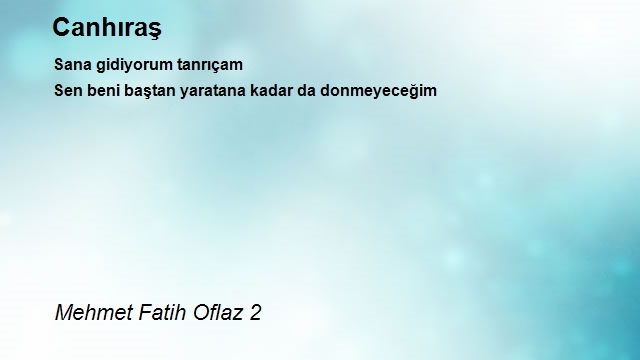 Mehmet Fatih Oflaz 2