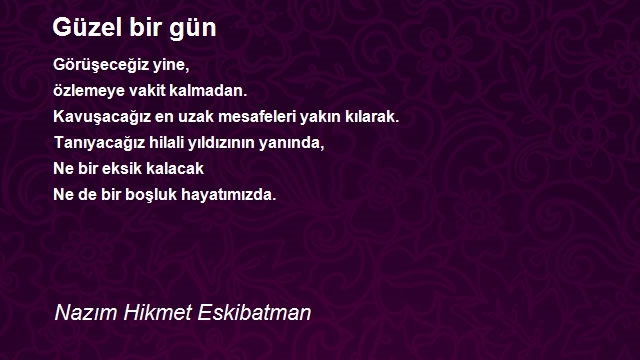 Nazım Hikmet Eskibatman