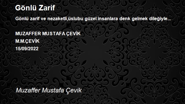 Muzaffer Mustafa Çevik