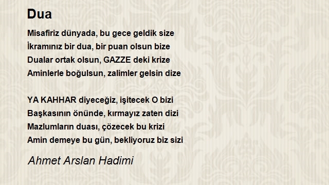 Ahmet Arslan Hadimi