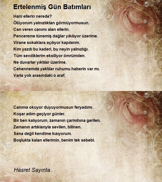 Hasret Sayınta