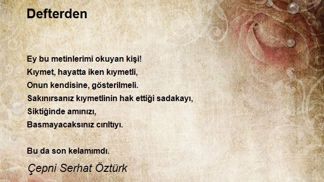 Çepni Serhat Öztürk