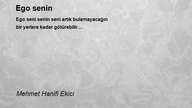 Mehmet Hanifi Ekici