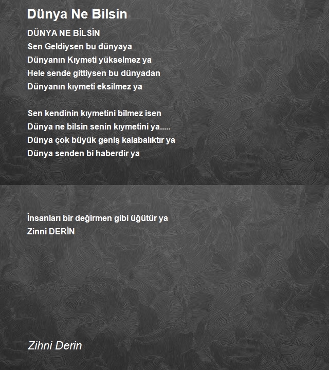 Zihni Derin