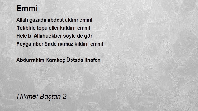 Hikmet Baştan 2