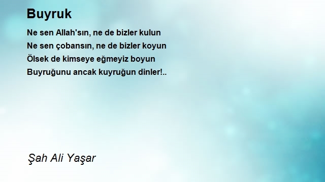 Şah Ali Yaşar