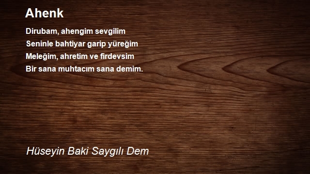 Hüseyin Baki Saygılı Dem