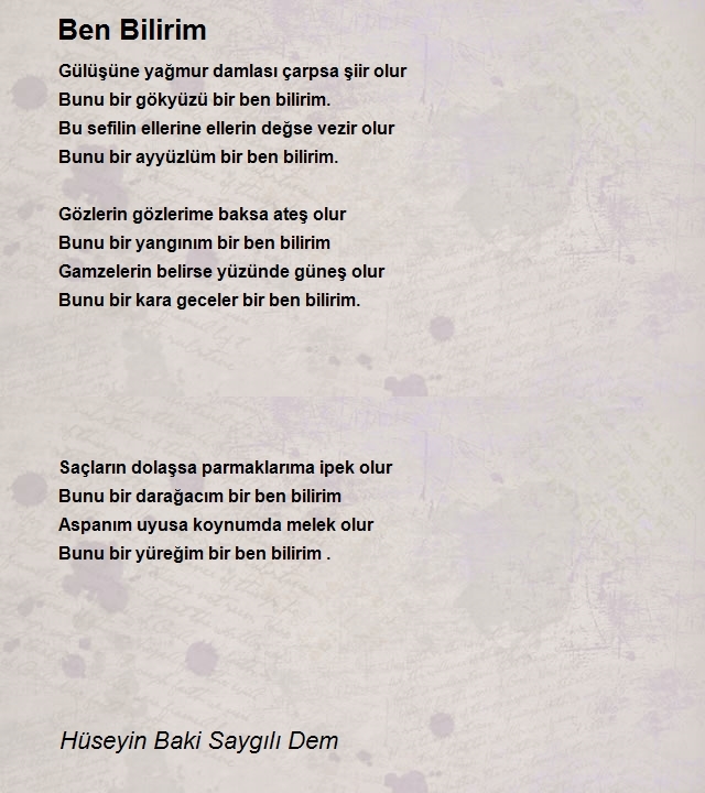 Hüseyin Baki Saygılı Dem