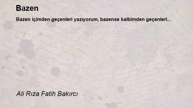 Ali Rıza Fatih Bakırcı