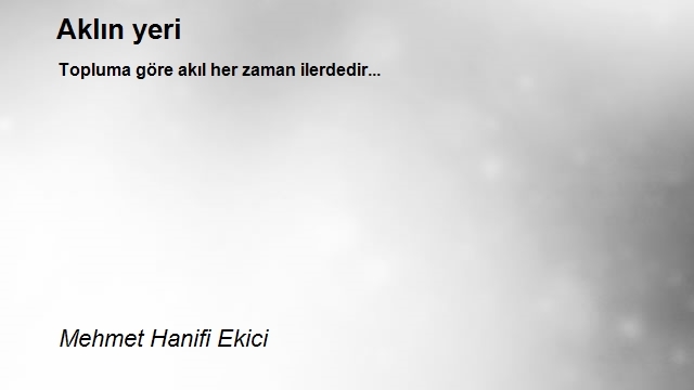 Mehmet Hanifi Ekici