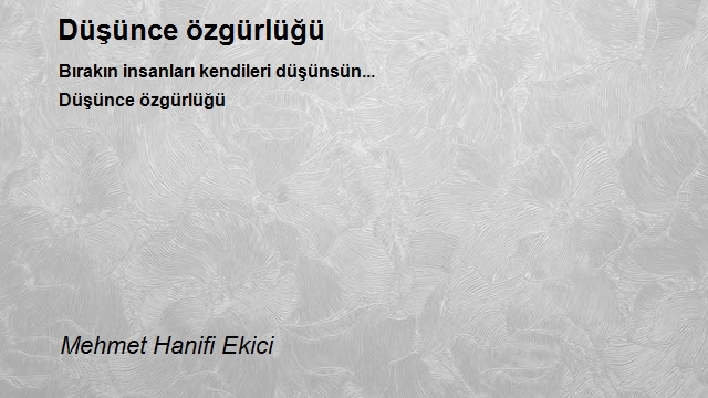 Mehmet Hanifi Ekici