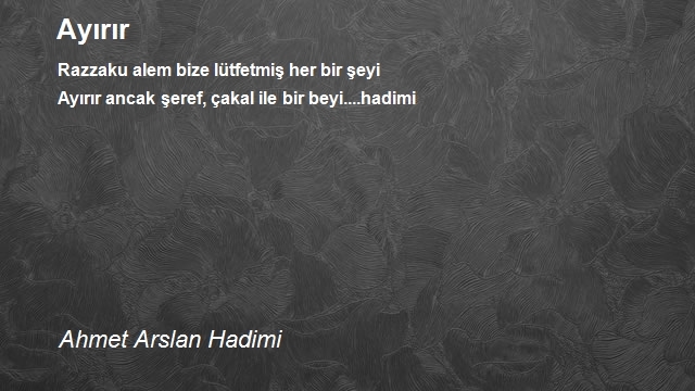 Ahmet Arslan Hadimi