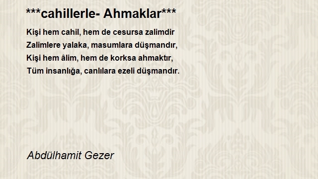 Abdülhamit Gezer