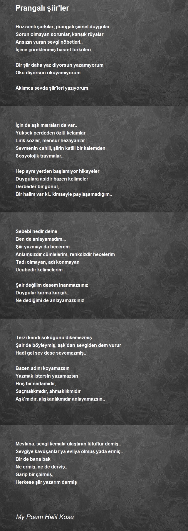 My Poem Halil Köse