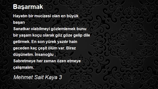 Mehmet Sait Kaya 3