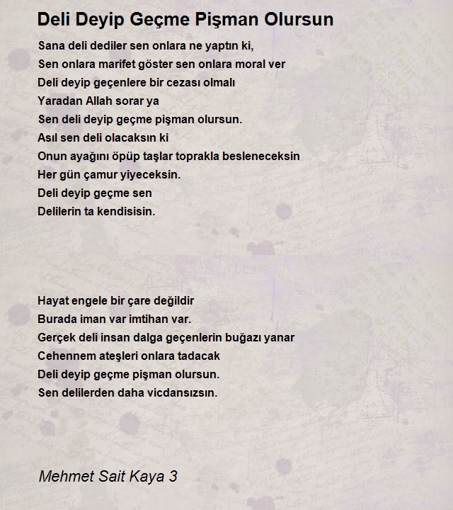 Mehmet Sait Kaya 3