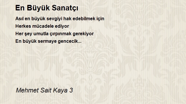 Mehmet Sait Kaya 3