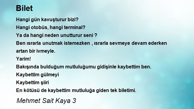 Mehmet Sait Kaya 3