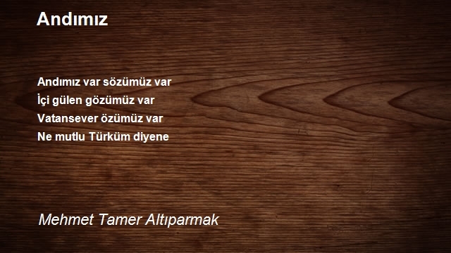 Mehmet Tamer Altıparmak