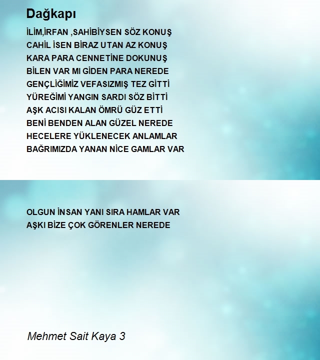 Mehmet Sait Kaya 3