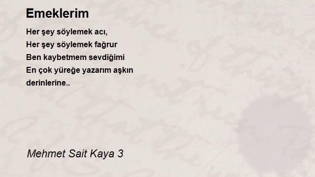 Mehmet Sait Kaya 3