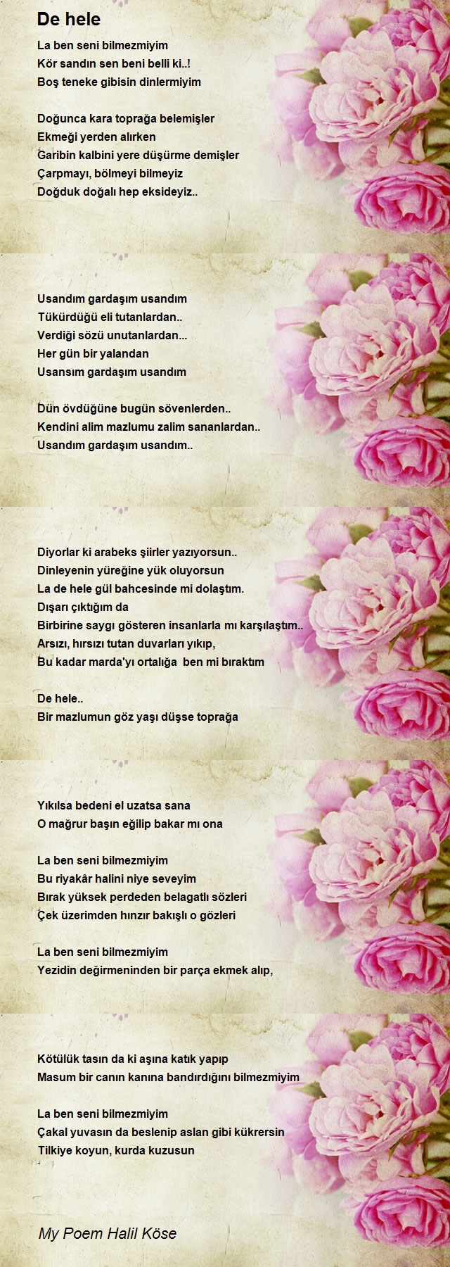 My Poem Halil Köse