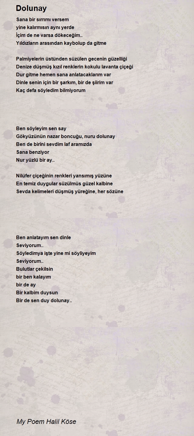 My Poem Halil Köse