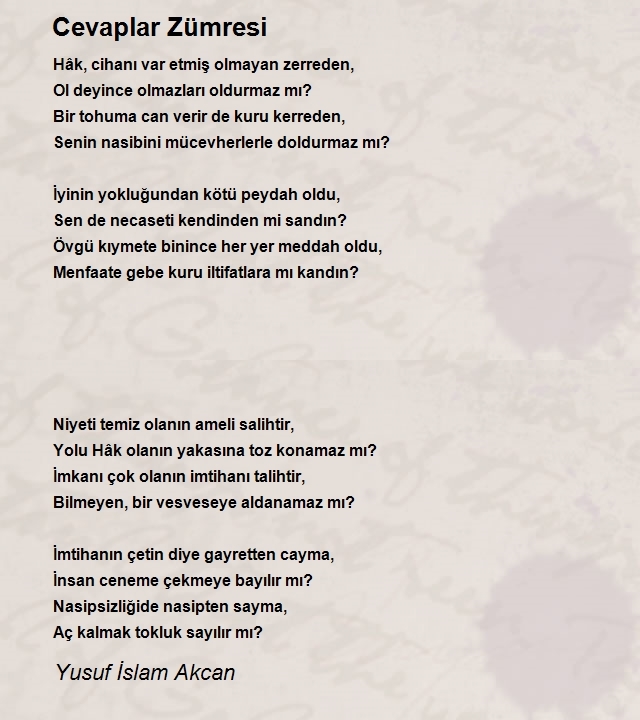 Yusuf İslam Akcan