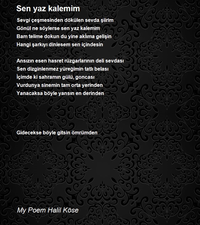 My Poem Halil Köse