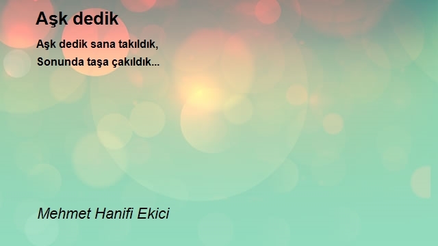 Mehmet Hanifi Ekici