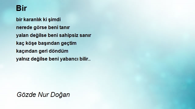 Gözde Nur Doğan